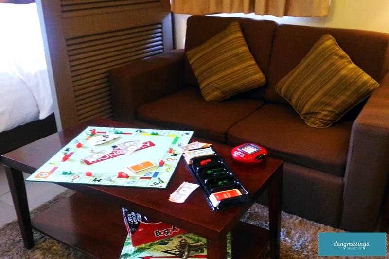 Convertible Sofa Bed and board games