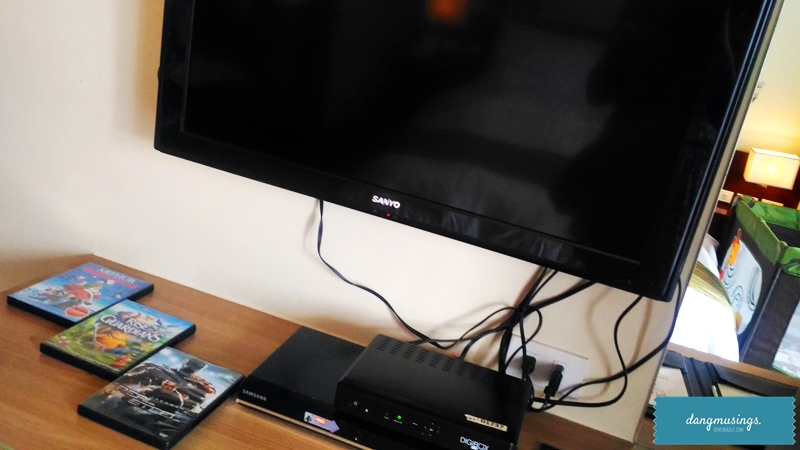 Cable TV and DVD player